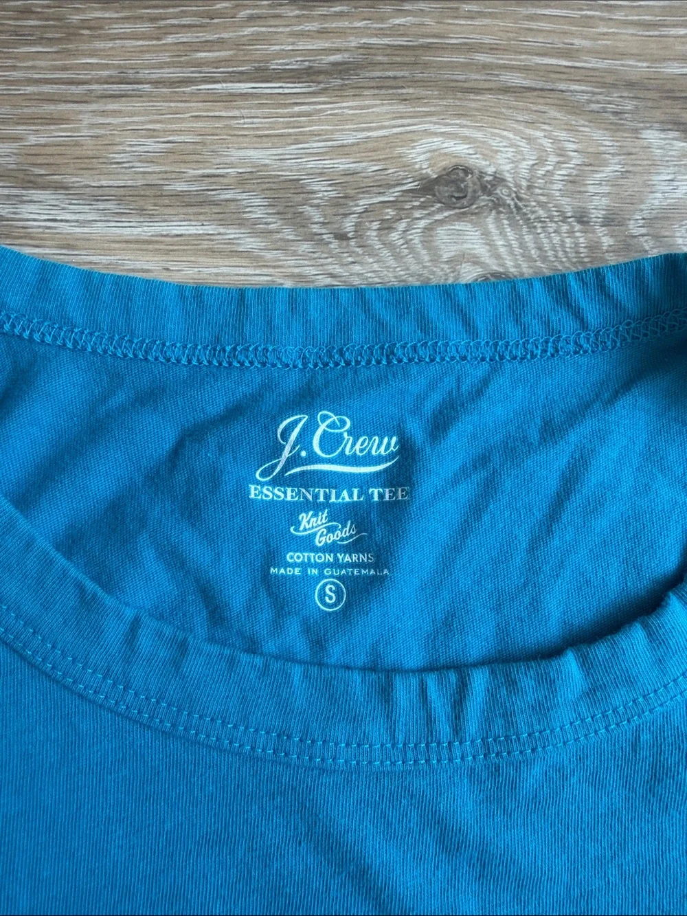 J. Crew Essential Cotton Tee in Vibrant Teal